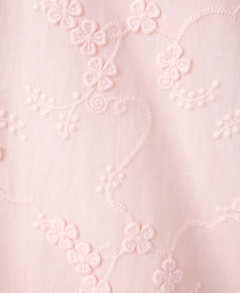 Women's Embroidered Puff-Sleeve Blouse