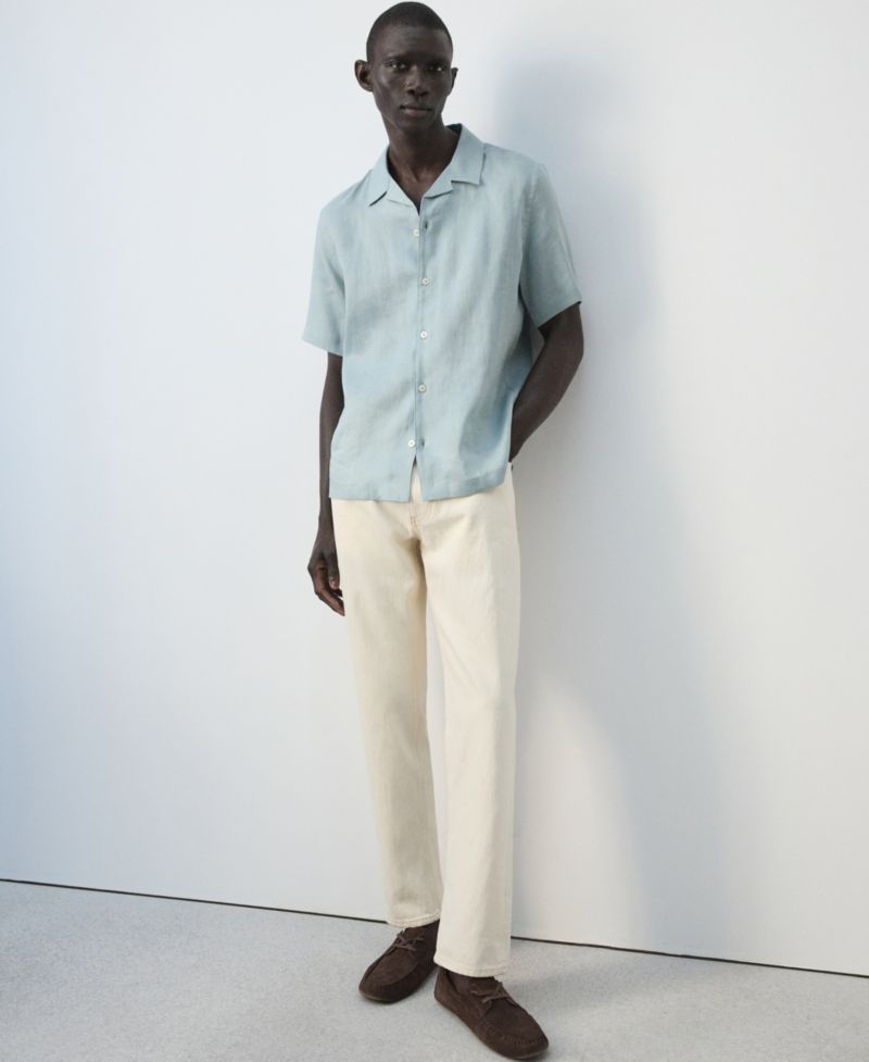 Men's Bowling-Collar Shirt