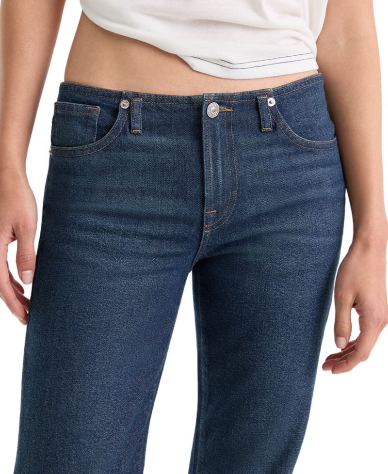 Women's Low-Rise Bootcut Ghost-Waistband Jeans