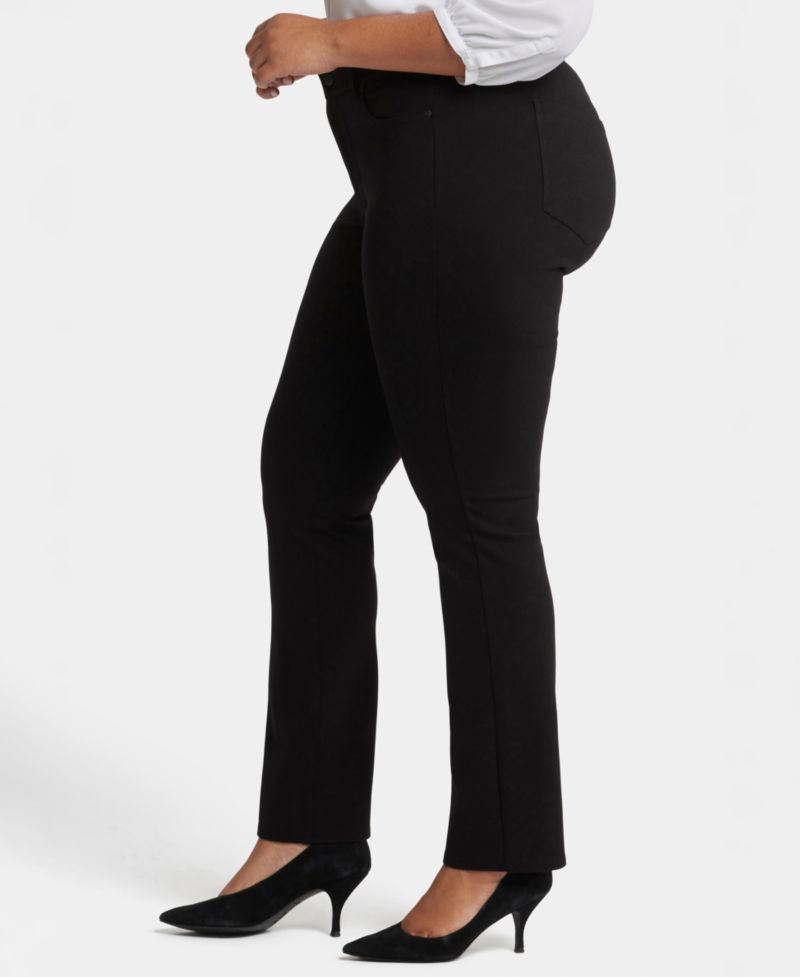 Plus Size Marilyn Straight Ponte Pants with Lift Tuck Technology