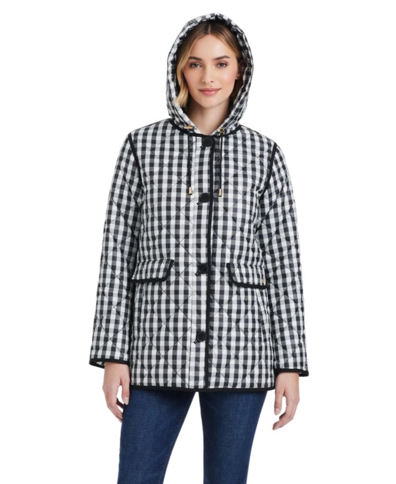 Women's Diamond Quilted A-line Jacket