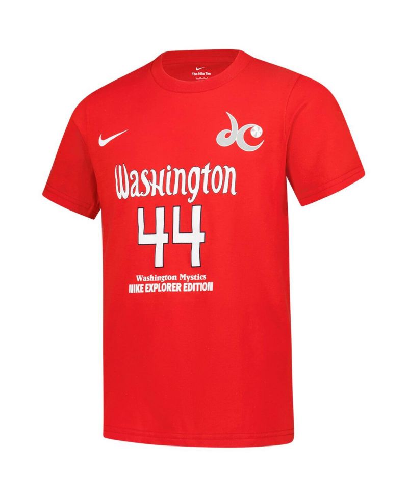 Big Boys and Girls Kiki Iriafen Red Washington Mystics Explorer Edition Name & Number T-Shirt