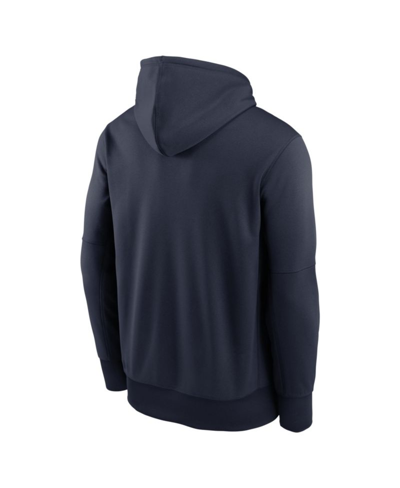 Men's Navy New England Patriots Toss Sweep Therma-FIT Hoodie