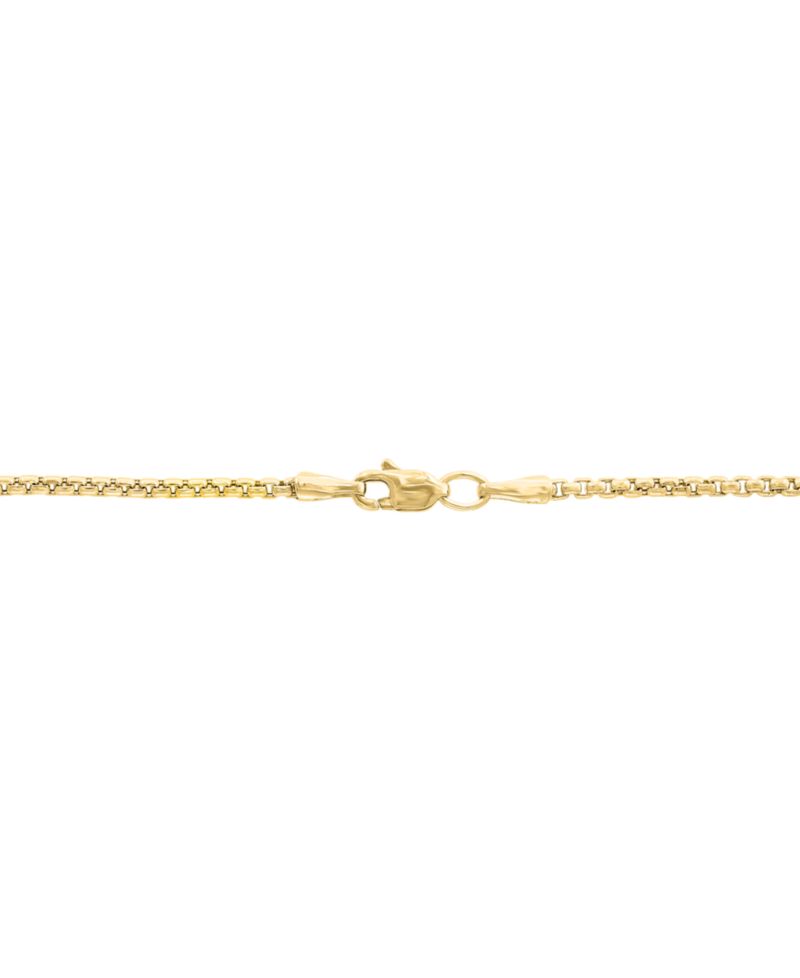 EFFY® Men's Onyx Dog Tag 22" Pendant Necklace in 14k Gold-Plated Sterling Silver