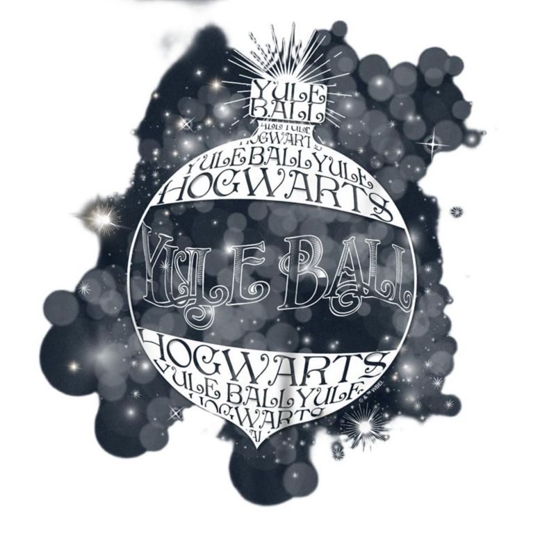 Men's Harry Potter Hogwarts Yule Ball Ornament T Shirt
