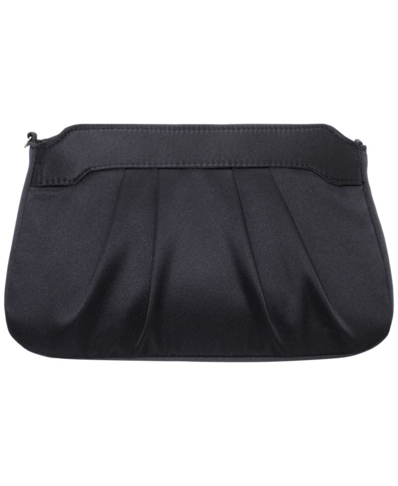 Amy Crystal Buckle Ornament Zip-Top Small Clutch Handbag