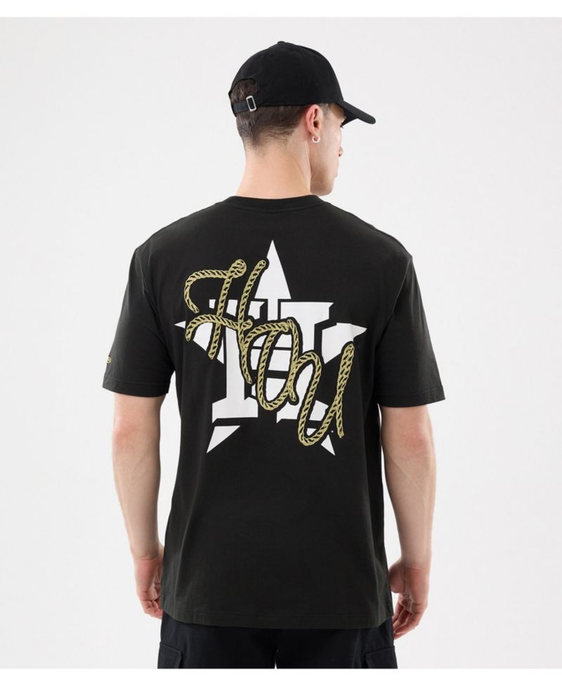 Men's Black Houston Astros Injection Lifestyle Urban Ranchwear T-Shirt