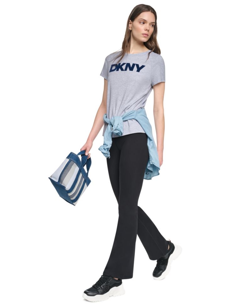 Women's Flocked Logo Crewneck T-Shirt