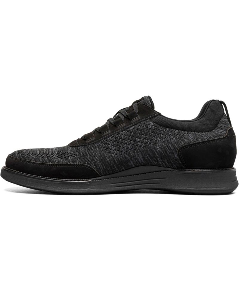 Men's Launch Knit Elastic Lace Slip On Sneaker