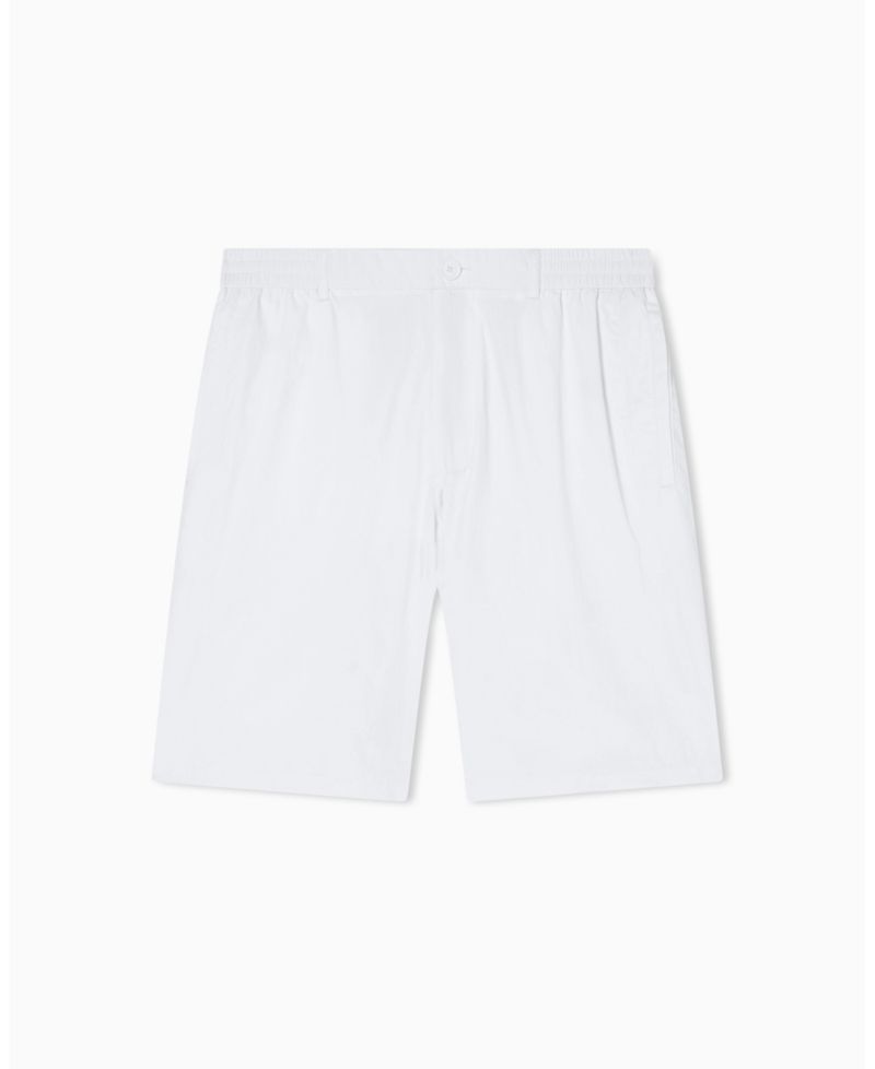 Men's White Edition Nylon Bermuda Shorts