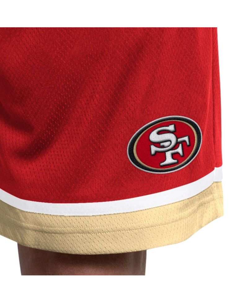 Men's Scarlet San Francisco 49ers Power Play Mesh Shorts