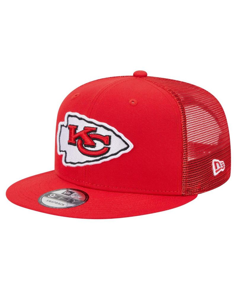 Men's Red Kansas City Chiefs Main Trucker 9FIFTY Snapback Hat