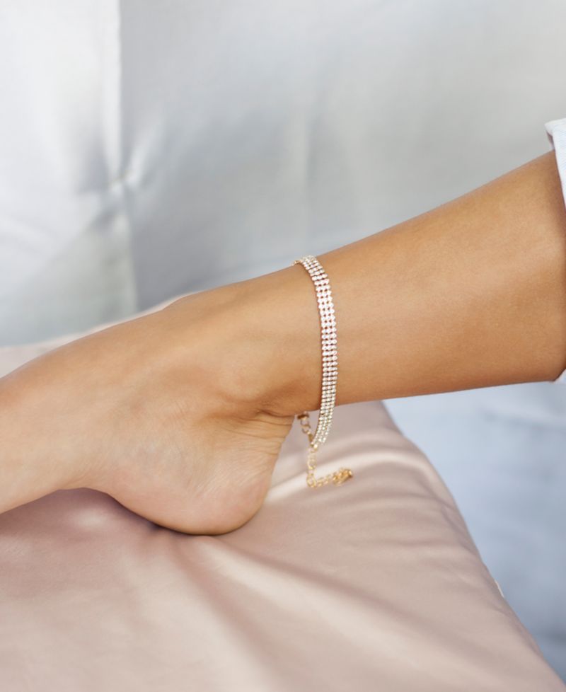 Unexpected 18K Gold Plated Sparkle Anklet