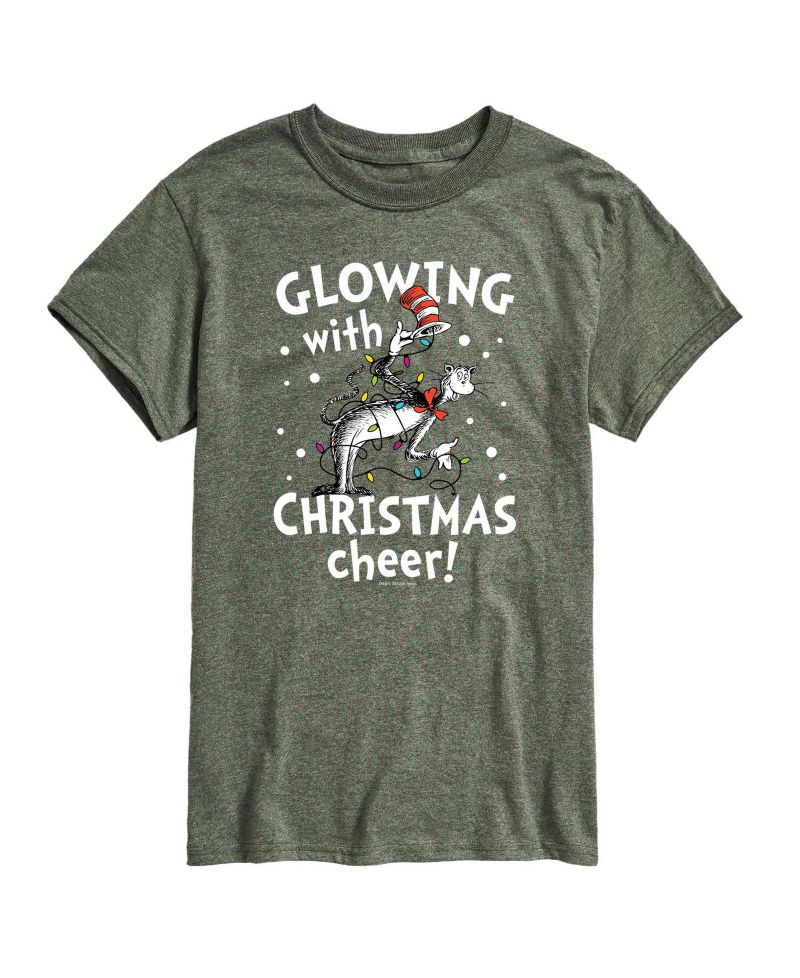 Men's Dr. Seuss Cat in Hat Christmas Cheer Graphic T-shirt
