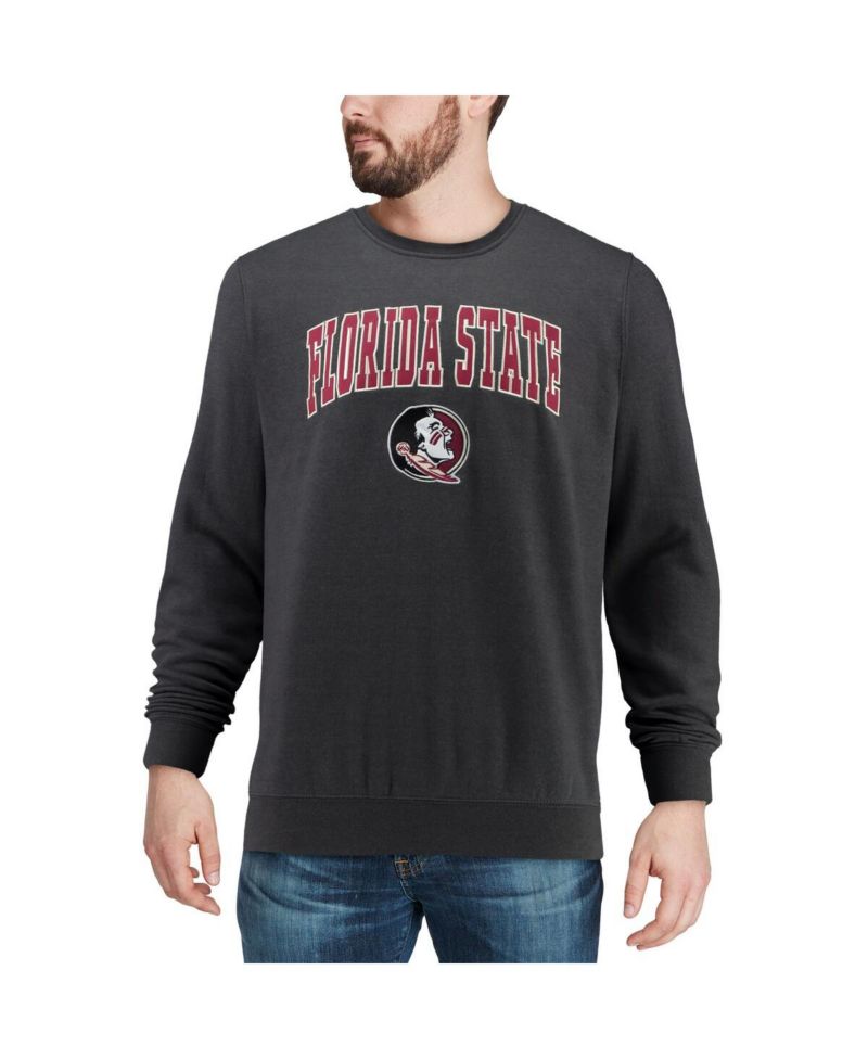 Men's Florida State Seminoles Arch & Logo Tackle Twill Pullover Sweatshirt