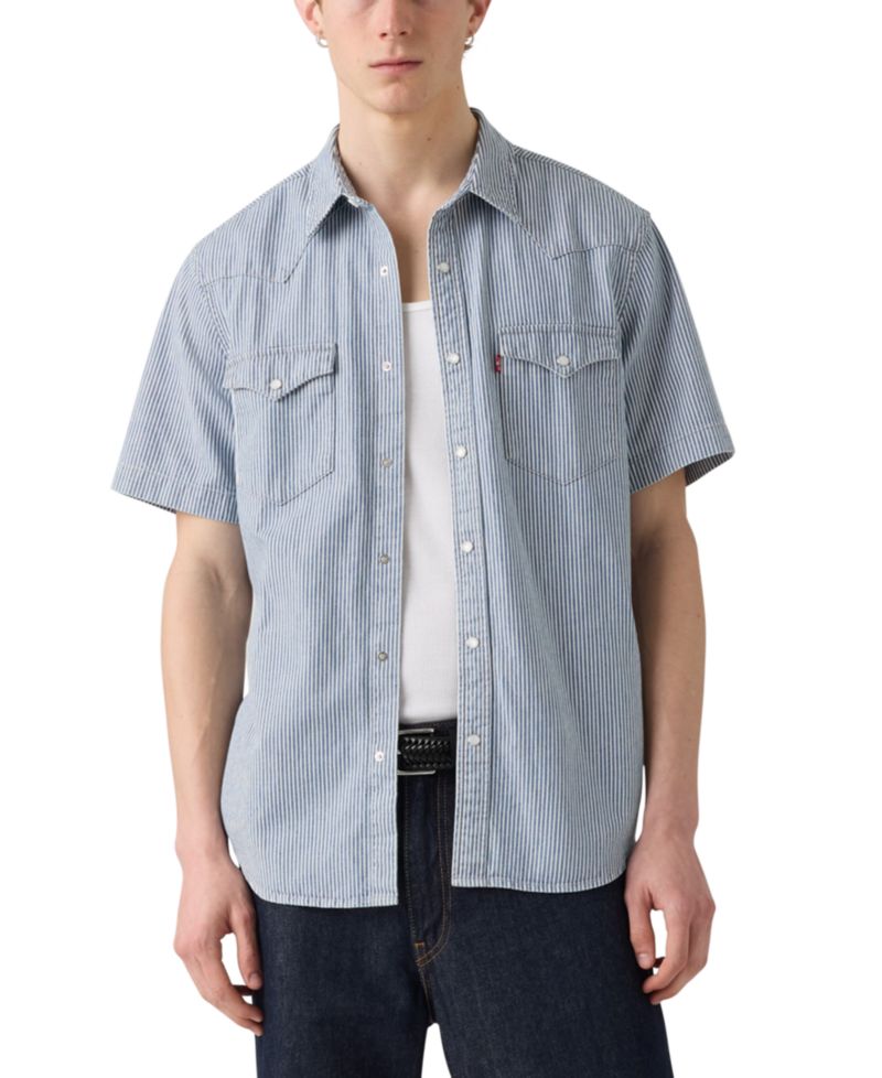 Men's Short Sleeve Snap-Front Western Shirt