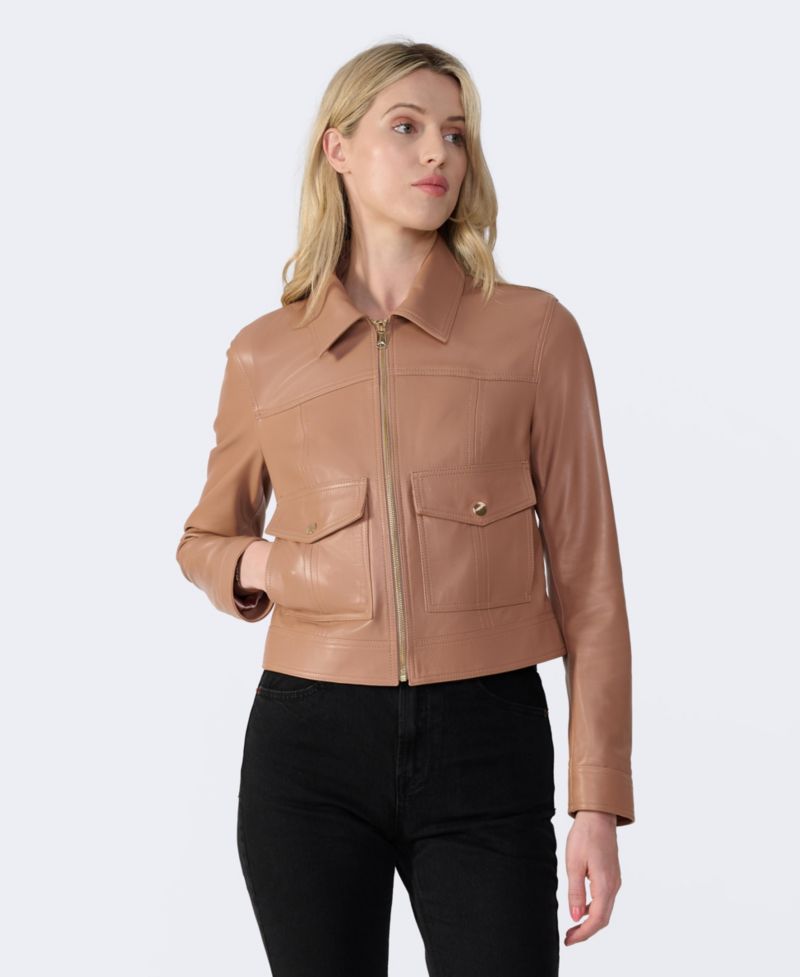Women's Flora Leather Jacket