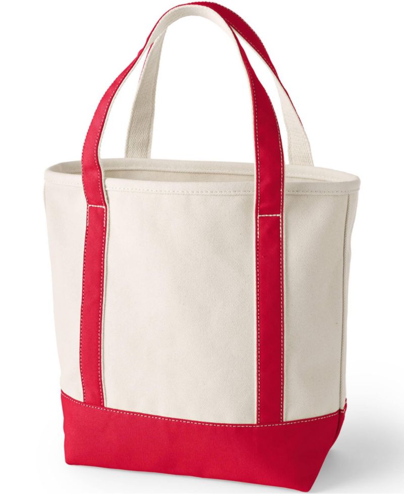 Pre-Monogrammed Letter Canvas Tote Bag