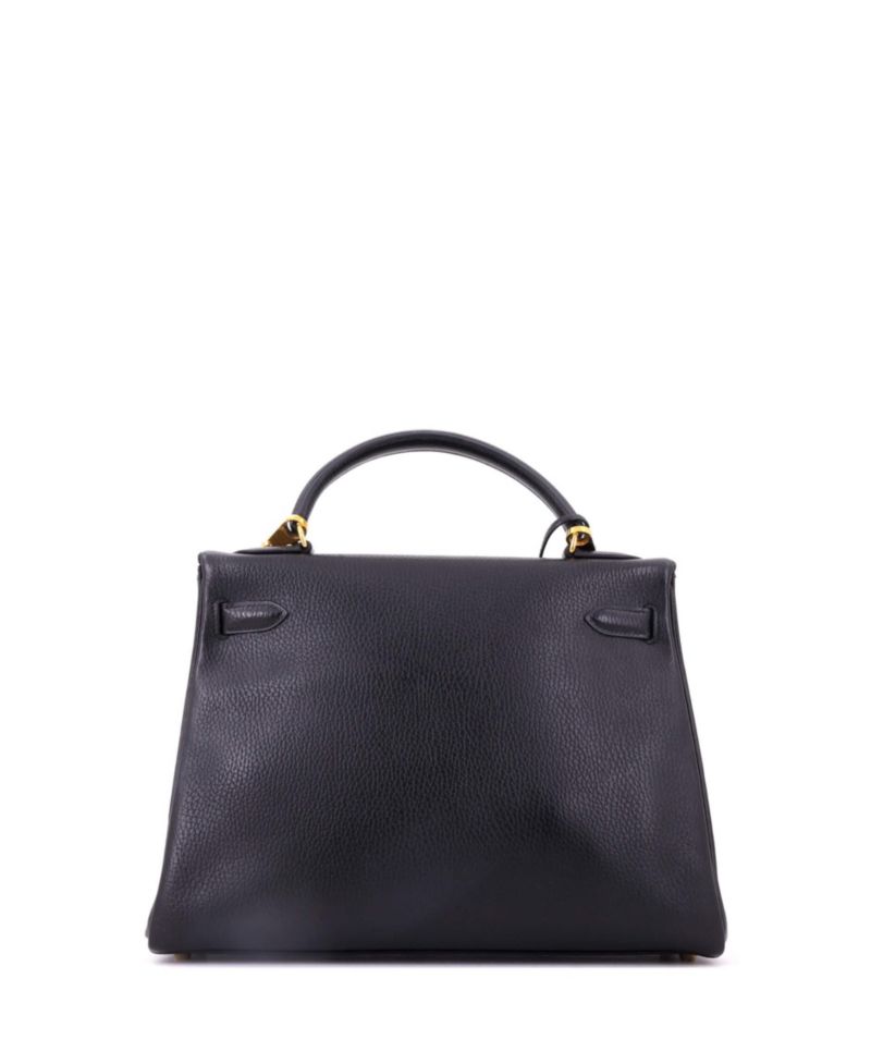 Pre-Owned Herm&egrave;s Kelly 32 Leather Gold-Tone Shoulder Bag