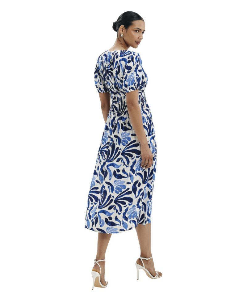 Women's Dolly Floral-Print A-Line Midi Dress