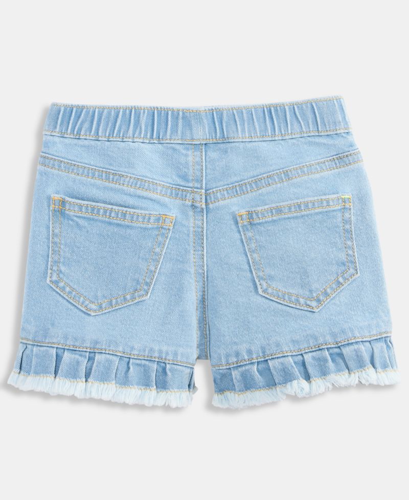 Girls' 12M-5T Denim Ruffled Shorts