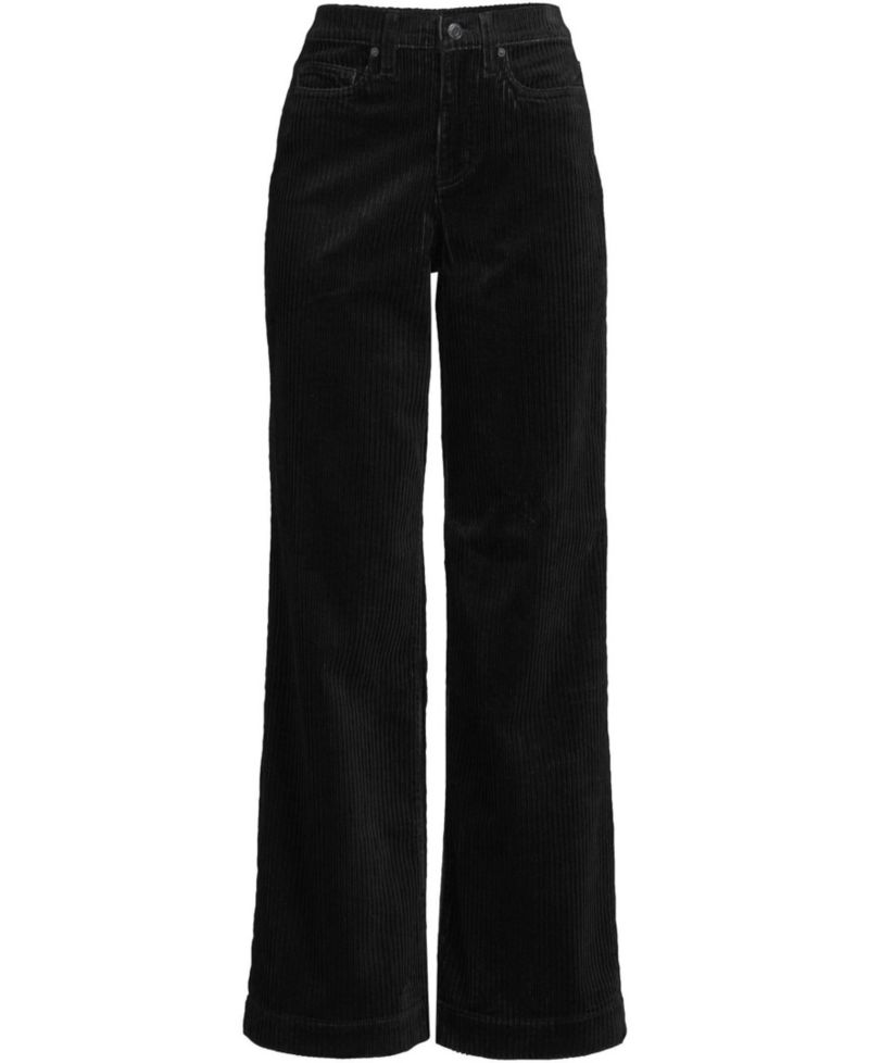 Women's High Rise Wide Leg Corduroy Pants