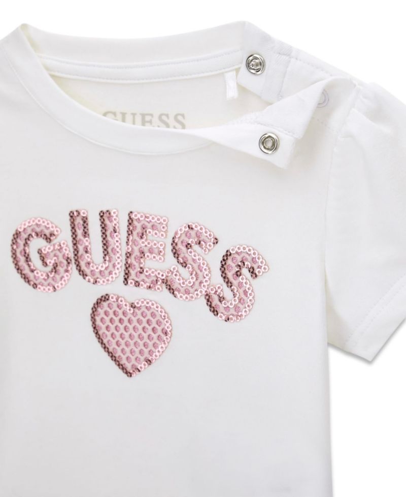 Baby Girls' Short-Sleeve T-Shirt and Skirt, 2-Piece Set