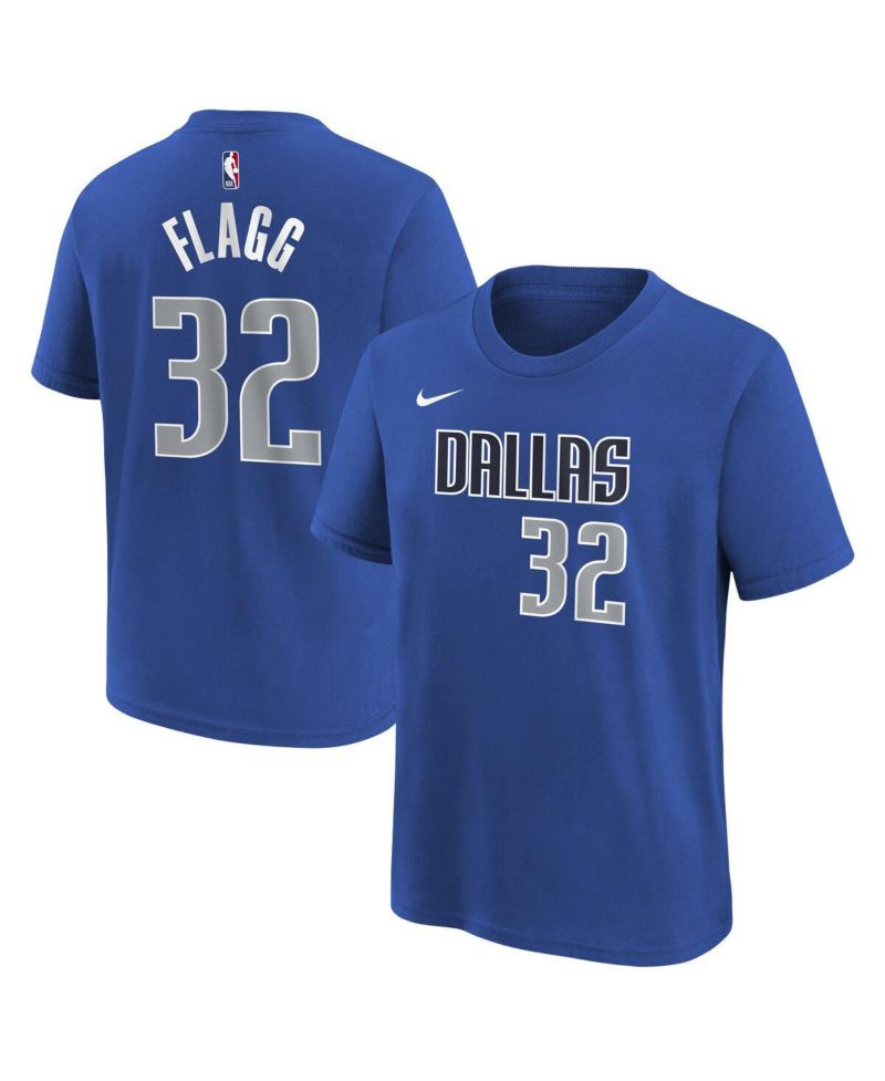 Big Boys and Girls Cooper Flagg Blue Dallas Mavericks 2025 NBA Draft Icon Name & Number T-Shirt