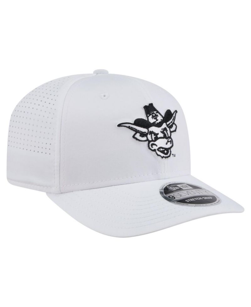 Men's White Texas Longhorns Perform Vault 9SEVENTY Stretch-Snap Hat