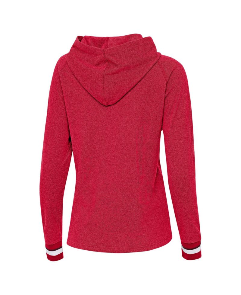 Women's Red Wisconsin Badgers Trek Pullover Hoodie