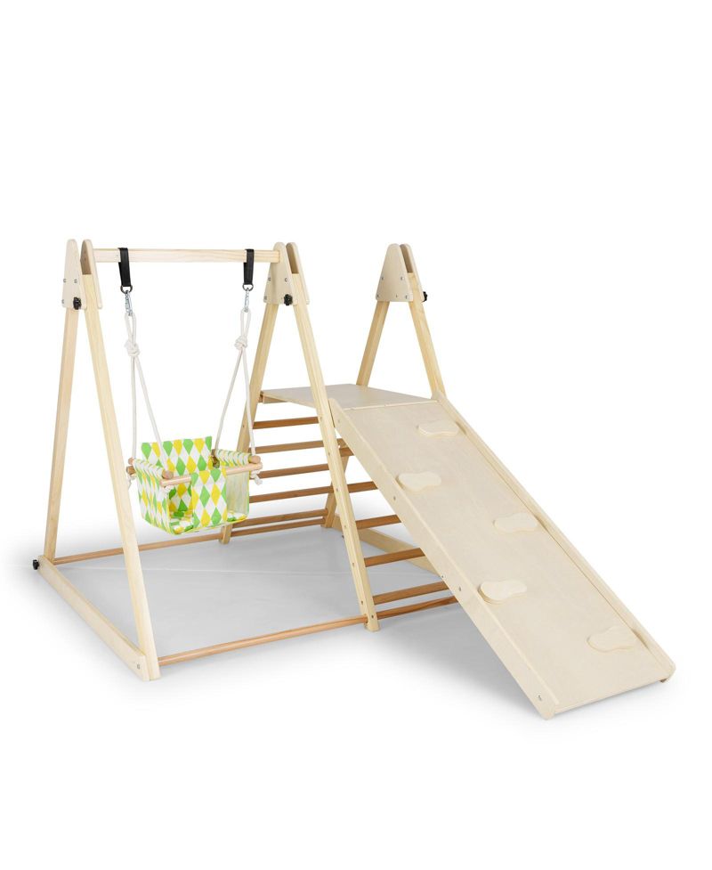 4-in-1 Indoor Jungle Gym with Baby Swing