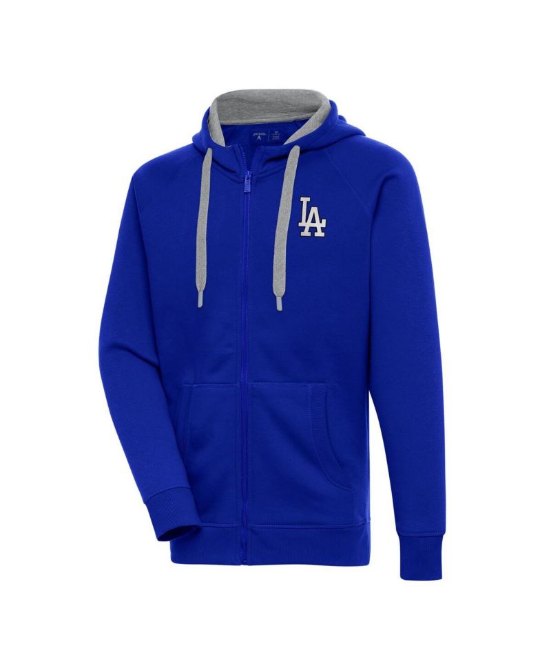 Men's Royal Los Angeles Dodgers Metallic Victory Full-Zip Hoodie