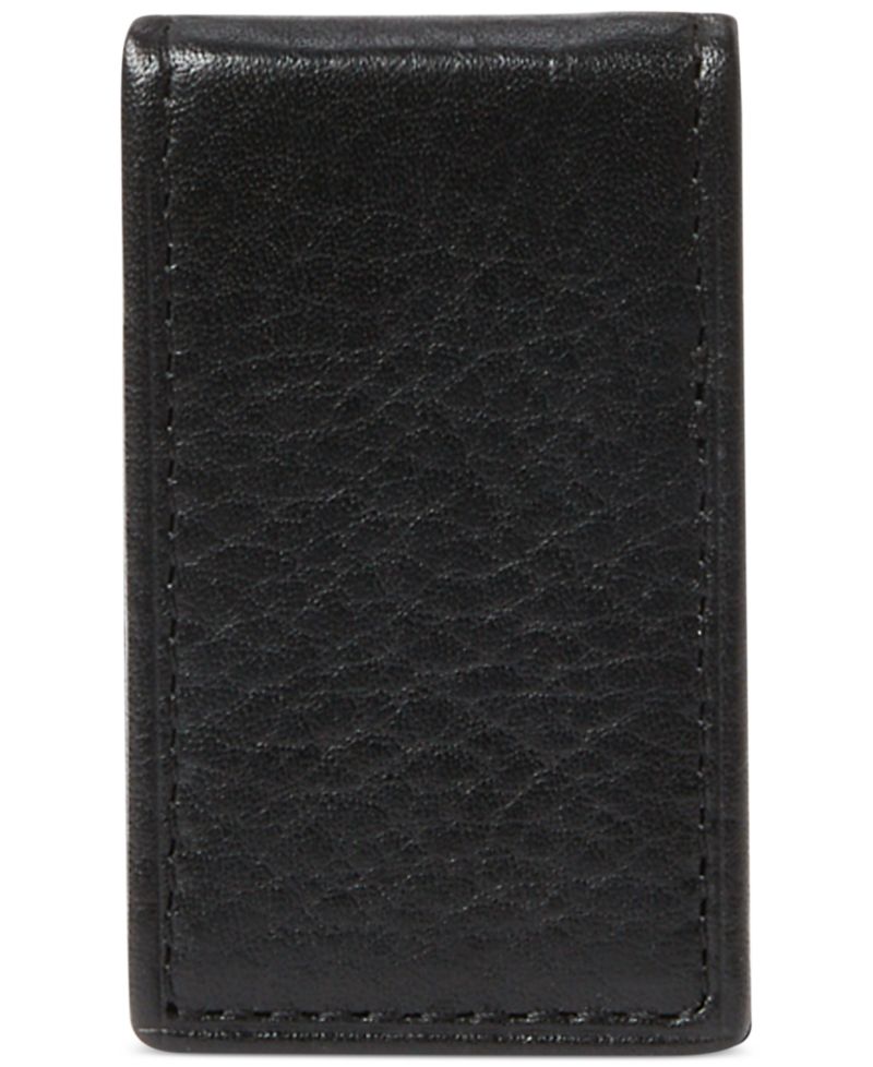 Men's Pebbled Leather Money Clip