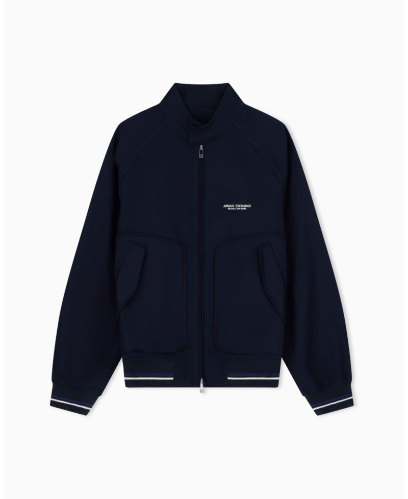 Men's Twill Bomber with Piping Jacket