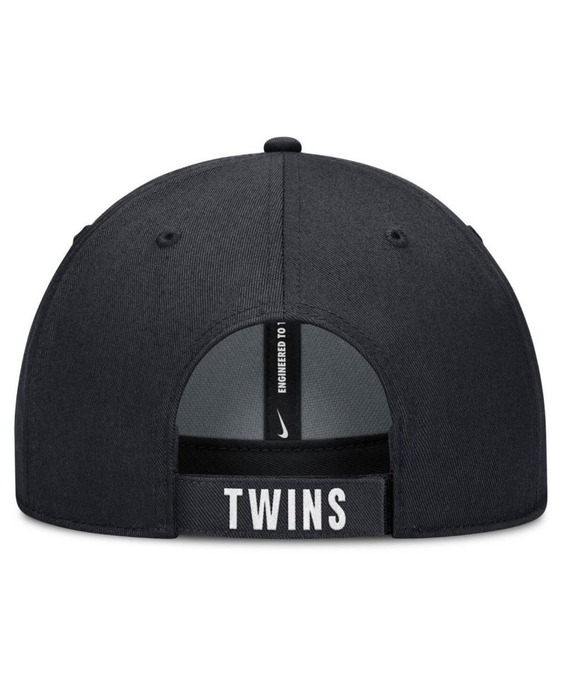 Men's White/Navy Minnesota Twins Club Performance Adjustable Hat