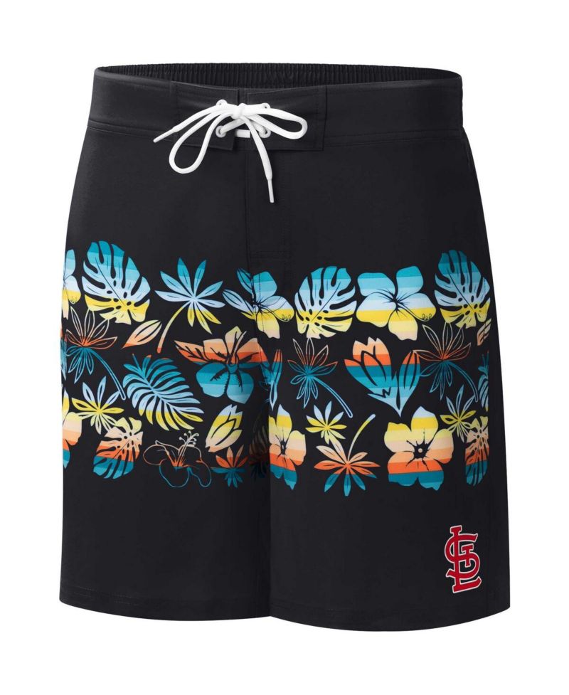 Men's Black St. Louis Cardinals Breeze Volley Swim Shorts