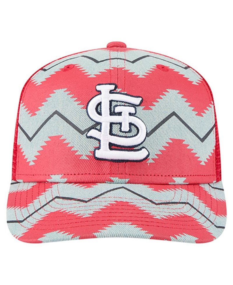 Men's Denim/Red St. Louis Cardinals Aztec Denim 9SEVENTY Adjustable Hat