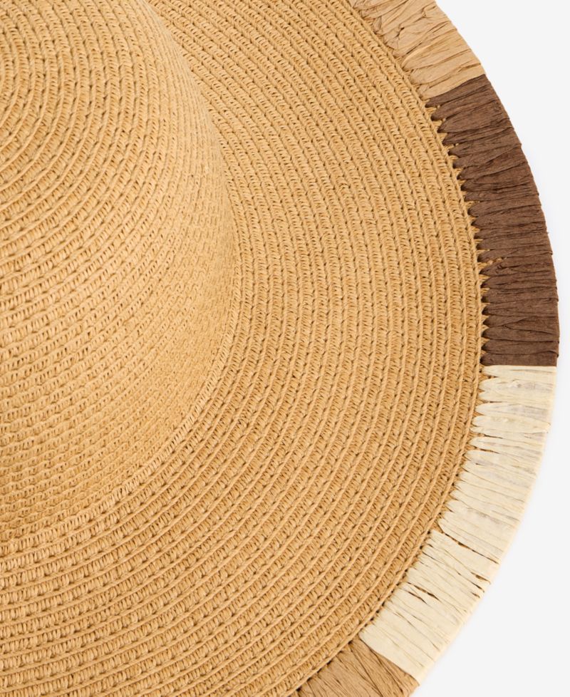 I.N.C. International Concept Embroidered Edge Straw Floppy Hat