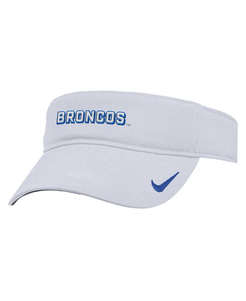 Men's White Boise State Broncos 2025 On-Field Ace Performance Adjustable Visor Hat