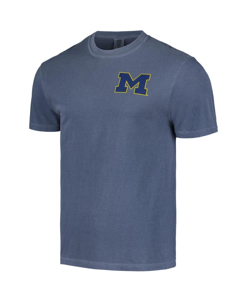 Men's and Women's Navy West Virginia Mountaineers Hyper Local Two-Tone Mascot State T-Shirt