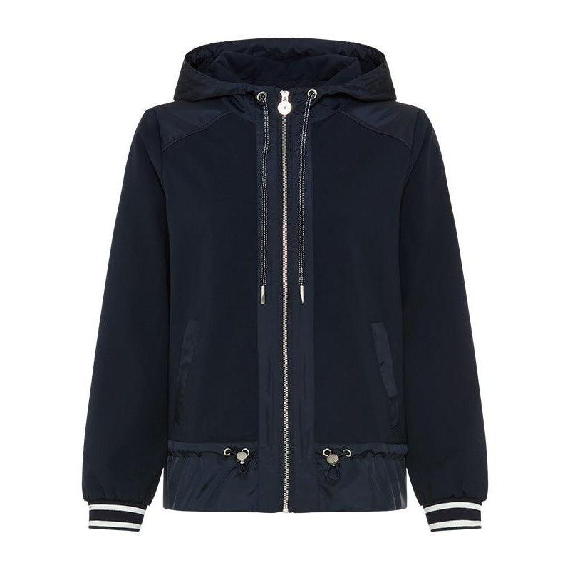 Women's Mixed Media Hooded Jacket
