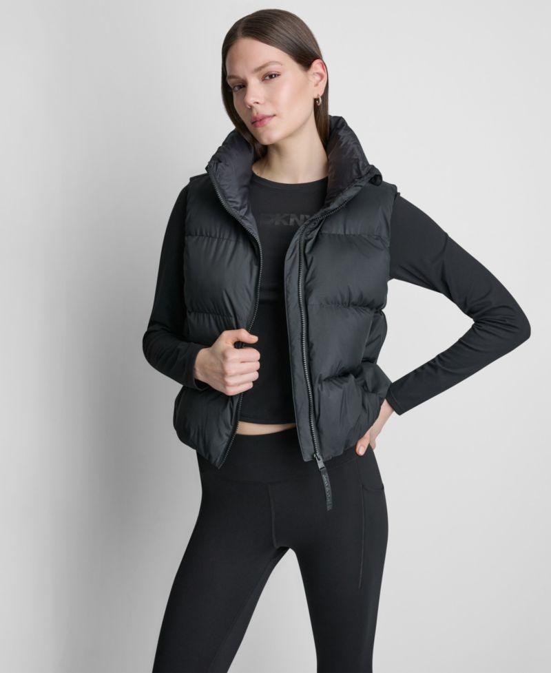 Women's Mock Neck Puffer Vest