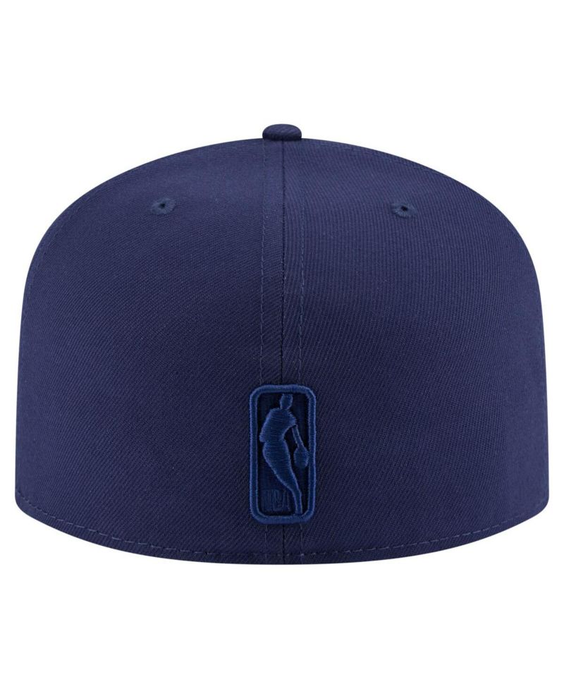 Men's Navy Dallas Mavericks Colorpack A-Frame Pinch Front 59FIFTY Fitted Hat