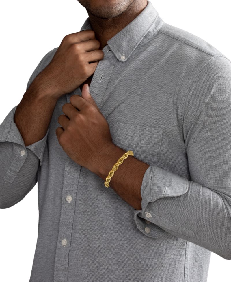 Rope Chain Bracelet in Stainless Steel