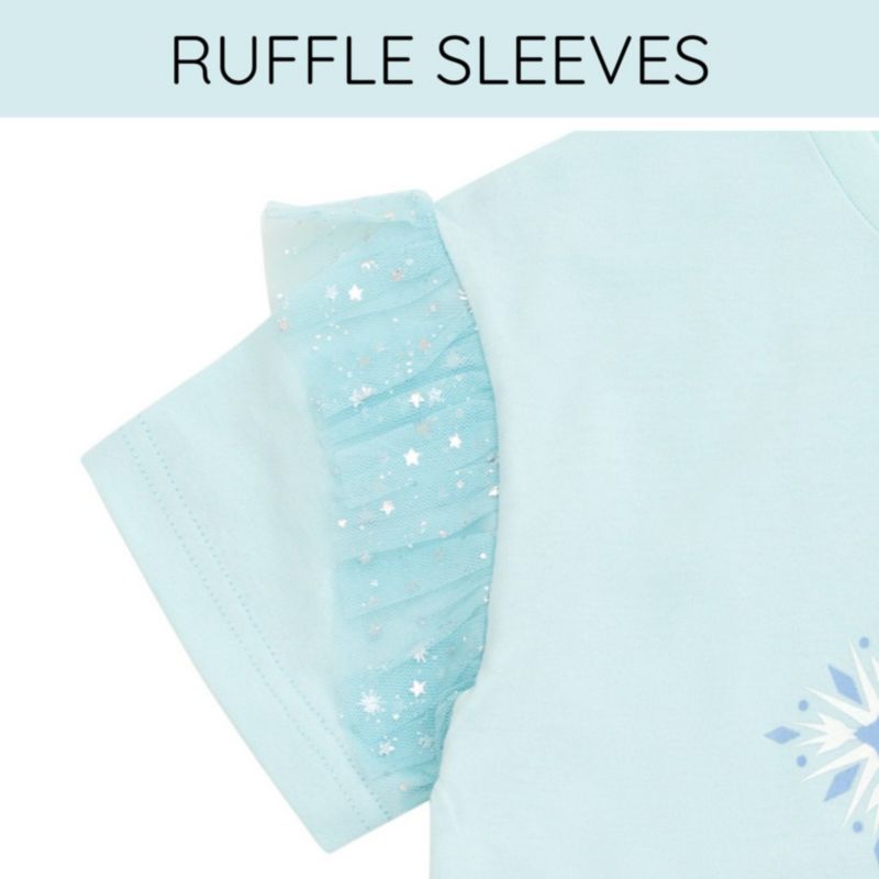 Girls Disney Queen Elsa T-Shirt and Skirt Outfit Set