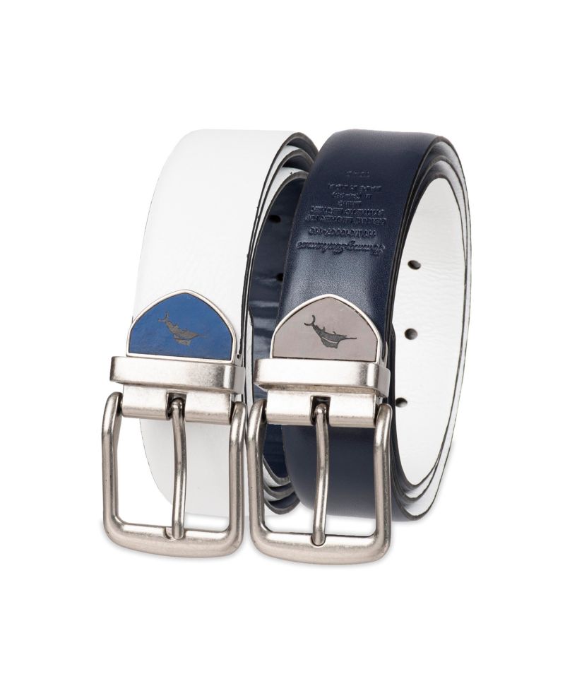 Men's Two-In-One Reversible Cushion Inlaid Casual Belt