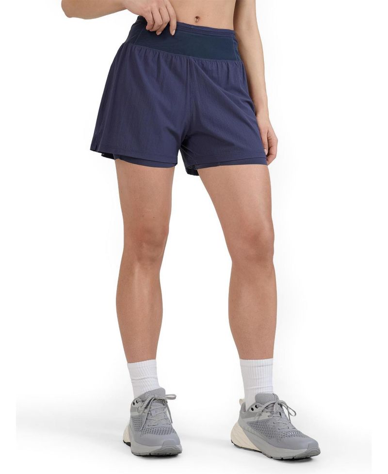 Women's Quick-Dry Trail Running Shorts Mid Rise Regular Fit