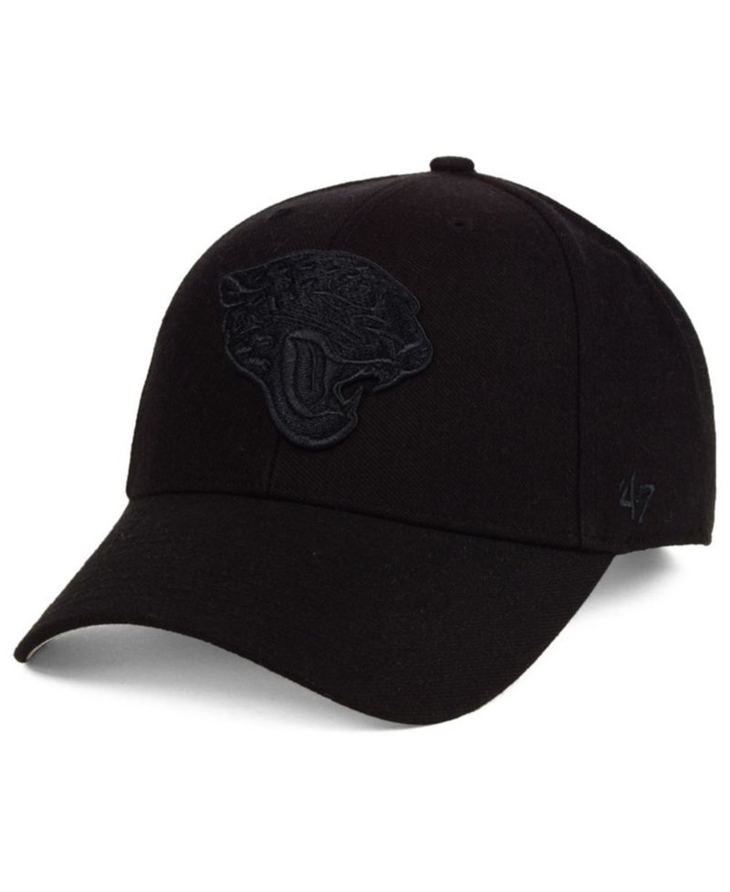 Jacksonville Jaguars Black & Black MVP Strapback Cap