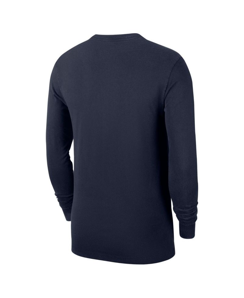 Men's Navy Minnesota Timberwolves Authentic Long Sleeve Practice T-Shirt