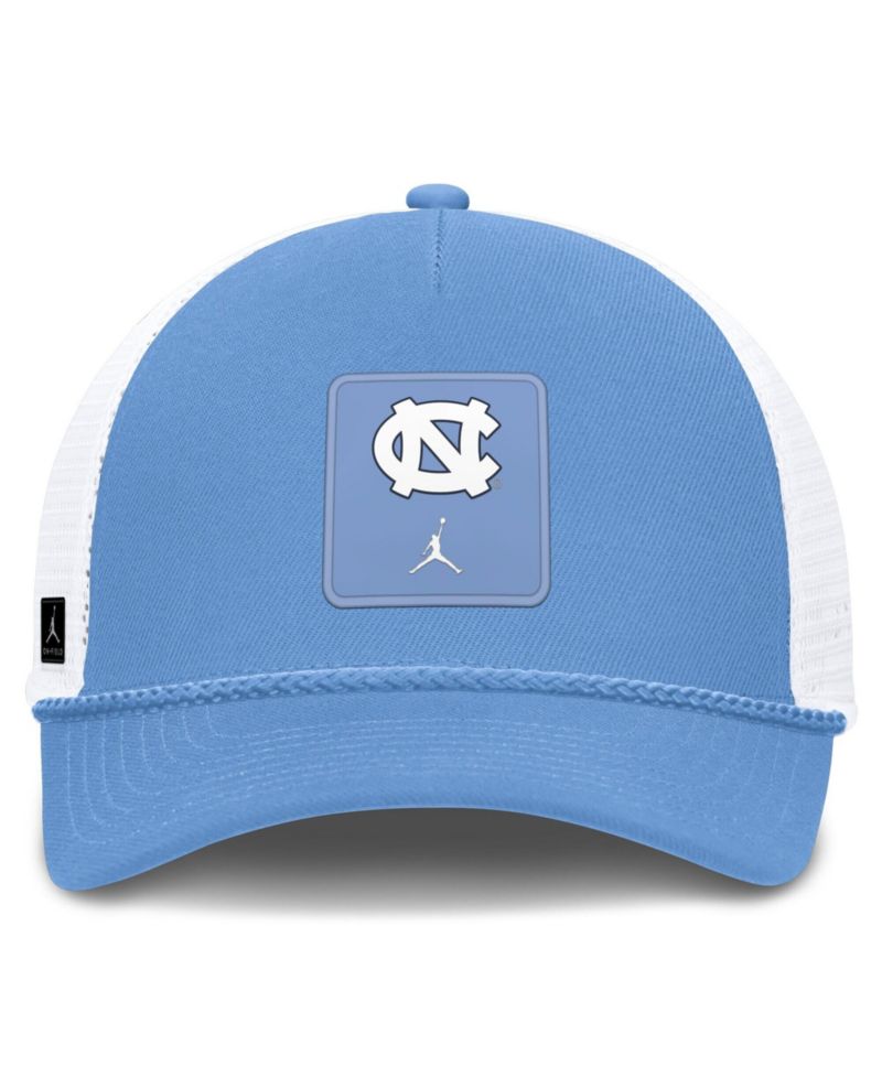 Men's and Women's Carolina Blue North Carolina Tar Heels 2026 On-Field Gameday Rope Trucker Adjustable Hat